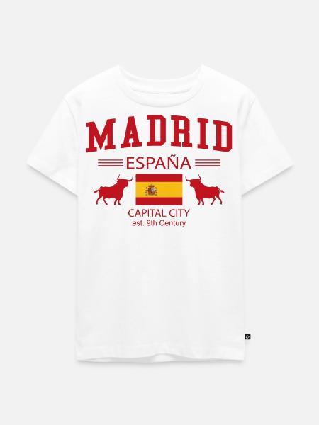 Madrid - Kinder Premium Bio T-Shirt - Weiß