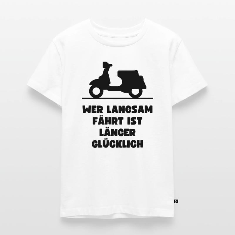 Passionierter Rollerfahrer oder Mofafahrer Kinder Premium Bio T-Shirt