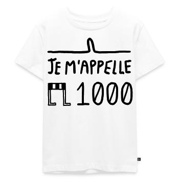 EMILE - T-shirt Premium bio Enfant - blanc - Devant - Hailey (125cm)