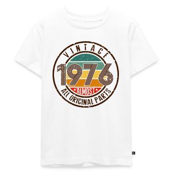 1976 - Kids Premium Organic T-Shirt - white - Front - Hailey (125cm)