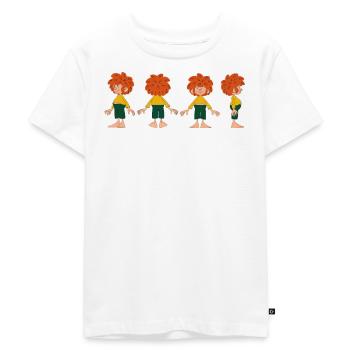 Pumuckl Aus Verschiedenen Blickwinkeln - Kinder Premium Bio T-Shirt - Weiß - Vorne - Hailey (125cm)
