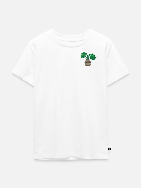 Potted plant 1 - Kids Premium Organic T-Shirt - white