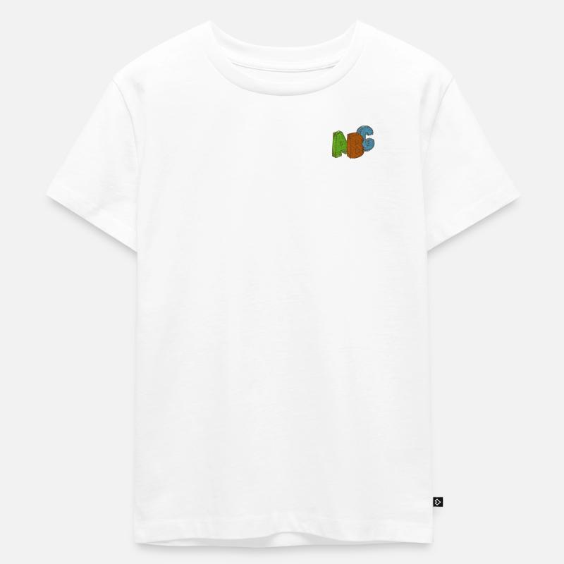 ABC - Kids Premium Organic T-Shirt - white