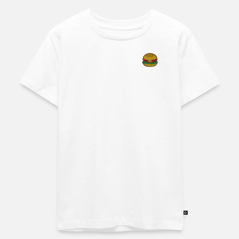 Burger 1 - Kinder Premium Bio T-Shirt - Weiß