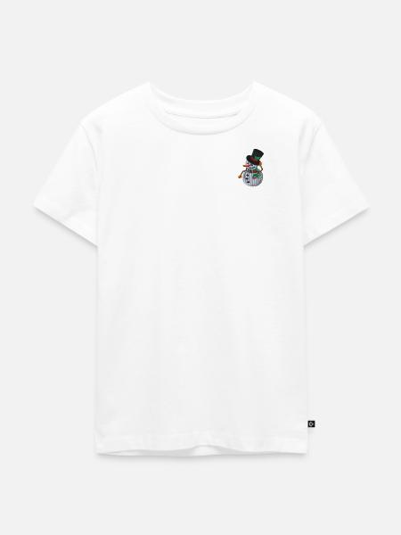 Schneemann - Kinder Premium Bio T-Shirt - Weiß