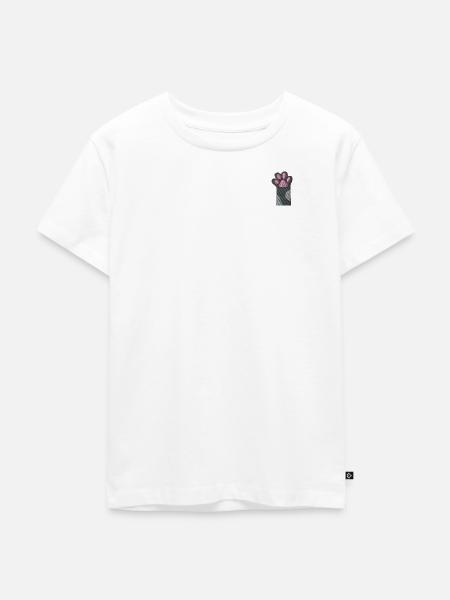 Katzenpfote - Kinder Premium Bio T-Shirt - Weiß