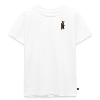 Teddybär - Kinder Premium Bio T-Shirt - Weiß - Vorne - Hailey (125cm)