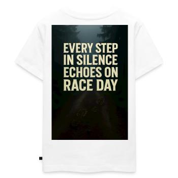 Step_in_Silence - Kinder Premium Bio T-Shirt - Weiß - Hinten - Hailey (125cm)