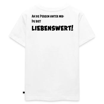 Liebenswert - Kinder Premium Bio T-Shirt - Weiß - Hinten - Hailey (125cm)