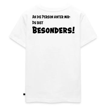 Besonders - Kinder Premium Bio T-Shirt - Weiß - Hinten - Hailey (125cm)