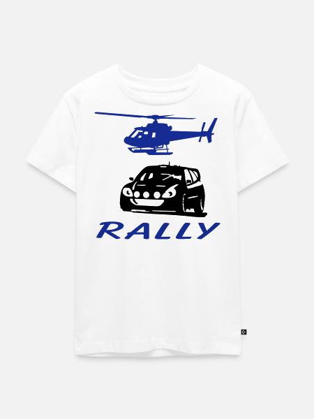 Rally - Kinder Premium Bio T-Shirt - Weiß