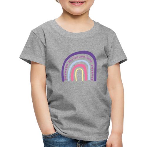 After Rain comes Sunshine - Rainbow - Kinder Premium T-Shirt