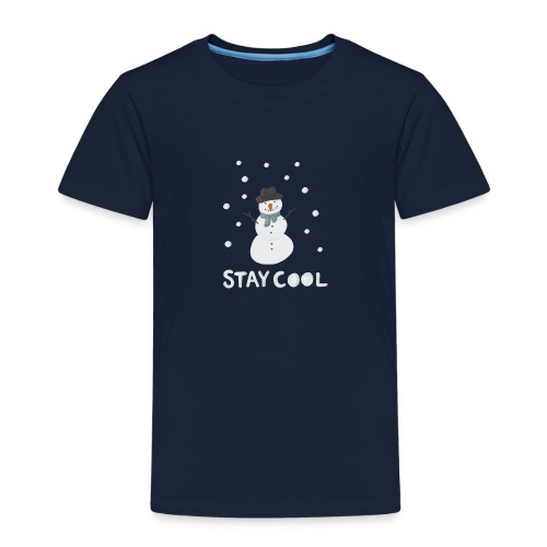 Snowman - Stay cool - Premium-T-shirt barn