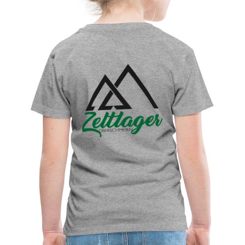 Zeltlager Logo Hinten Schwarz-Grün Edition - Kinder Premium T-Shirt