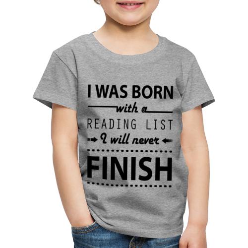 0191 Lista lektur | Zarezerwuj | Miłośnicy książek | Książki - Koszulka dziecięca Premium