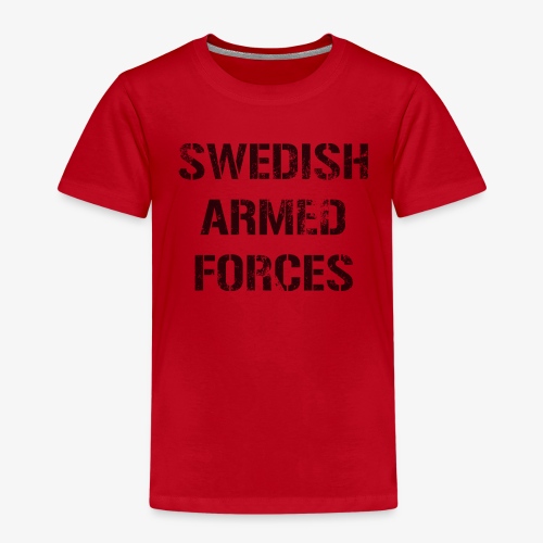SWEDISH ARMED FORCES Rugged + SWE Flag - Premium-T-shirt barn