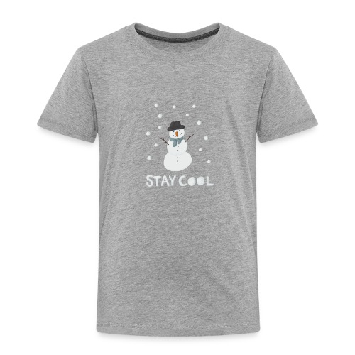 Snowman - Stay cool - Premium-T-shirt barn