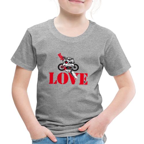 »Fat Bike Love Skull« - Love - Kinder Premium T-Shirt