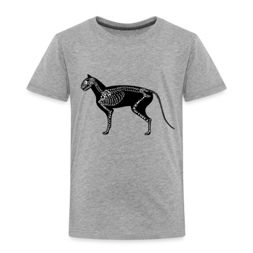 Katzen-Skelett - Kinder Premium T-Shirt