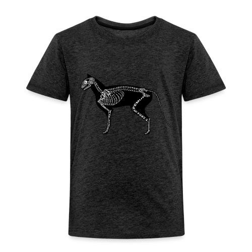 kissa Skeleton - Lasten premium t-paita