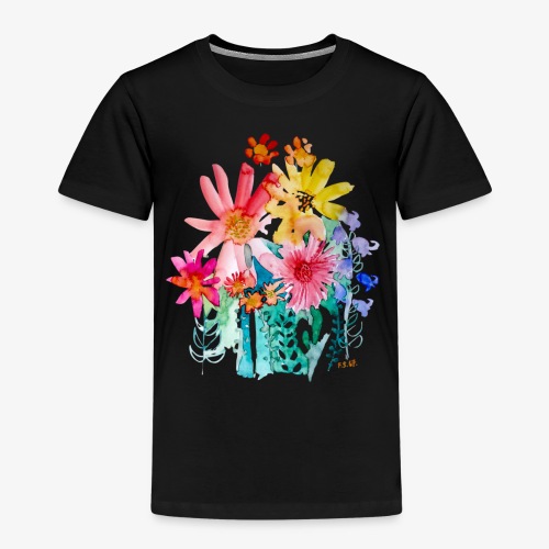 Blumenstrauß aquarell - Kinder Premium T-Shirt