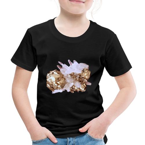 Pyrit Quarz Mineral Kristall Katzengold - Kinder Premium T-Shirt