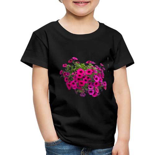 Petunie Blume Sommer Blumenampel - Kinder Premium T-Shirt