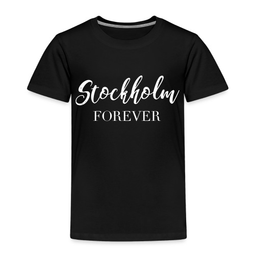 stockholm print white 01 - Premium-T-shirt barn