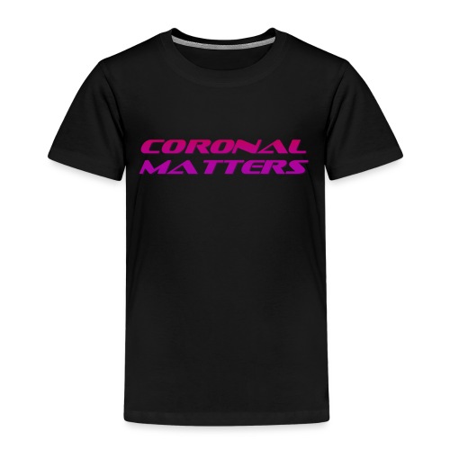 Coronal Matters logotyp - Premium-T-shirt barn