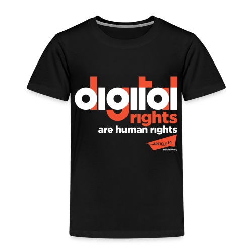 Digital Rights are Human Rights Black (black) - Kids' Premium T-Shirt