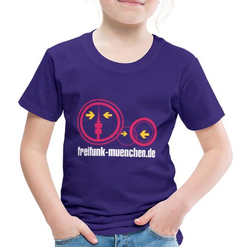 Freifunk München Mesh-Logo weiß - Kinder Premium T-Shirt