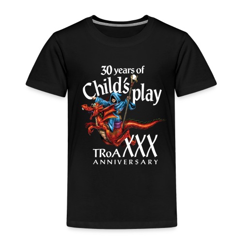 TRoA 30 år - Hvid skrift - Børne premium T-shirt