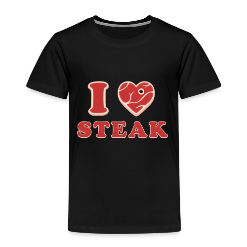 I love steak - Steak in Herzform Grillshirt - Barc - Kinder Premium T-Shirt