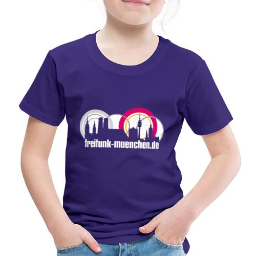 Skyline Freifunk München mit URL - Kinder Premium T-Shirt