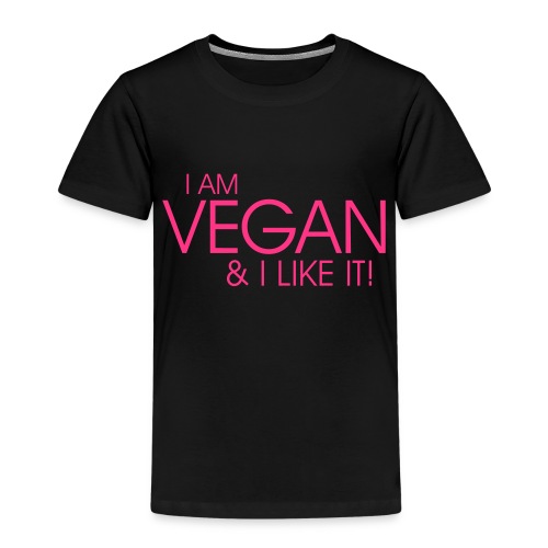 I am vegan and I like it - Kinder Premium T-Shirt