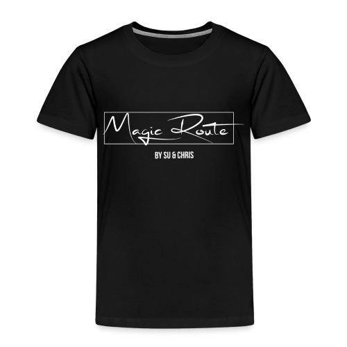 Magic Route Logo weiß - Kinder Premium T-Shirt
