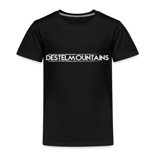 DESTELMOUNTAINS TEKST WIT - Kinderen Premium T-shirt