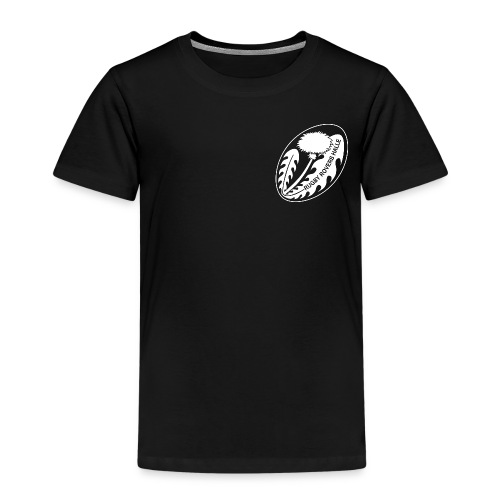 Rugby Logo 2011 1c weiss png - Kinder Premium T-Shirt