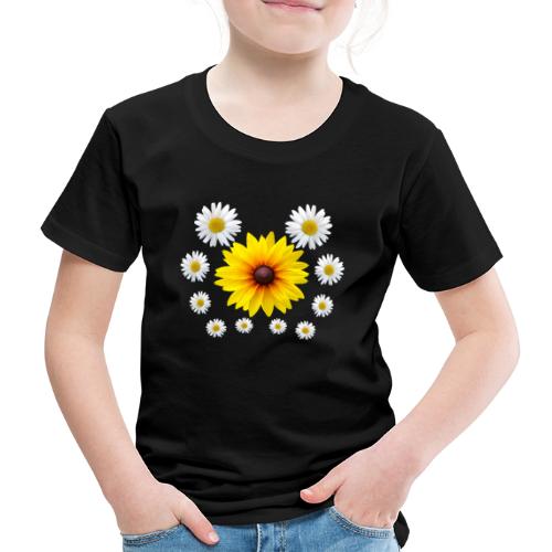 Sonnenhut Blume mit Margeriten Blüte Gänseblümchen - Kinder Premium T-Shirt