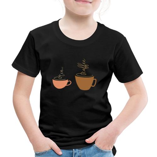 0254 Te eller kaffe? Det er spørgsmålet! - Børne premium T-shirt