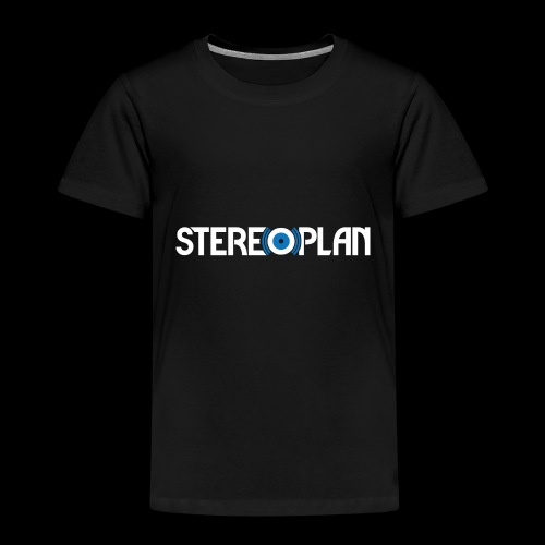 Stereoplan Logotype white - Premium-T-shirt barn