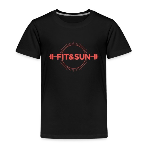 FIT SUN logo V2 corail2 copie - T-shirt Premium Enfant