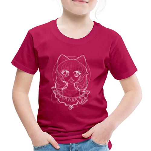 Vampier Lena (witte schets) - Kids' Premium T-Shirt