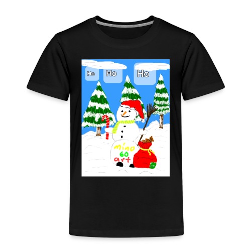 Weihnachts- Motiv Ho Ho Ho Schneemann - Kinder Premium T-Shirt