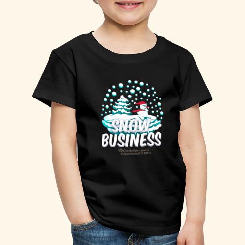 Schneemann Snow Business - Kinder Premium T-Shirt