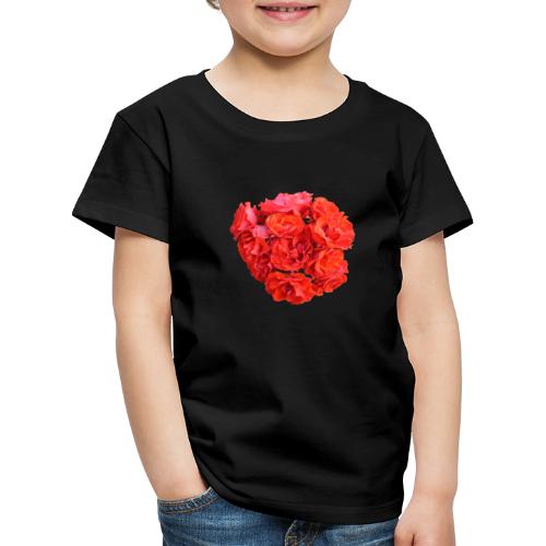 Rose rot Blume Sommer - Kinder Premium T-Shirt