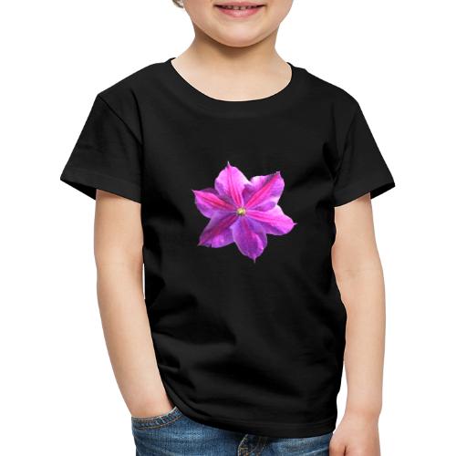 Clematis lila Sommerblume - Kinder Premium T-Shirt