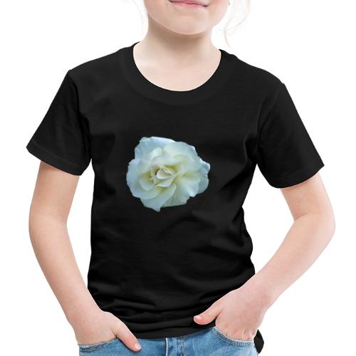 Rose weiß Blume Sommer - Kinder Premium T-Shirt