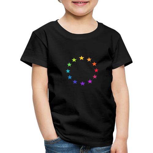 Europa bunt, Regenbogen Sterne, EU, Europe rainbow - Kinder Premium T-Shirt