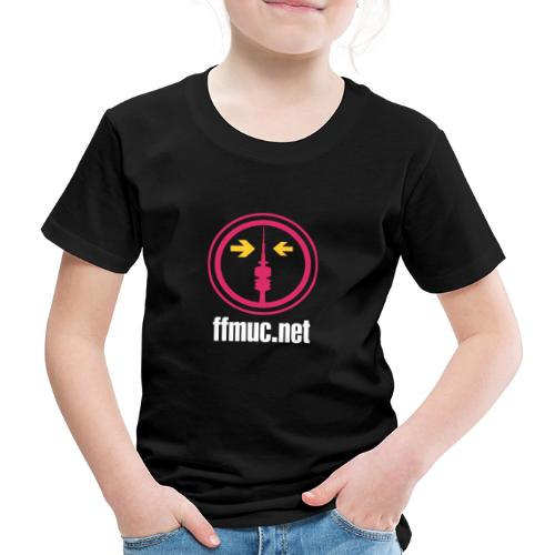FFMUC Logo mit URL weiß - Kinder Premium T-Shirt